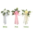 thumbnail image 2 of 6pcs Aisle Pew Flower Arrangement for Wedding Ceremony Aisle Chair Back Floral Decoration, 2 of 21