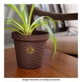 thumbnail image 3 of Maceta Redonda Plásticos La Ardilla Rattan 15 cm Chocolate, 3 of 4
