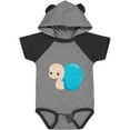 thumbnail image 3 of Inktastic Adorable Blue Snail Boys or Girls Baby Bodysuit, 3 of 5