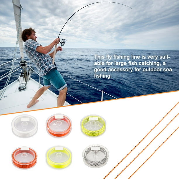 Fly Fishing Line Preparation Outdoor 8 Strands Flexible Backing Fish Flying  Cord Pocket Tool Freshwater Storage Fishline Type 5 20LB 