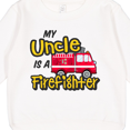 thumbnail image 3 of Inktastic My Uncle is a Firefighter with Fire Truck Toddler Sweatshirt, 3 of 4