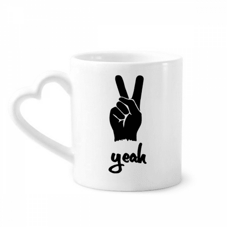 

Scissors Outline Personalized Gesture Mug Coffee Cerac Drinkware Glass Heart Cup