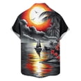 thumbnail image 5 of Stamzod Hawaiian Shirt for Men 2026 Summer Beach Vacation Shirts Short Sleeve Button Down Shirt Gray XXXXL, 5 of 6