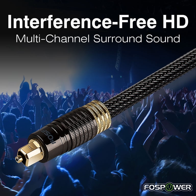 FosPower 6ft Toslink Digital Optical Audio Cable photo 2