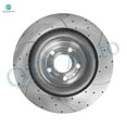 thumbnail image 2 of Set of 4 Front 352mm-Rear 345mm Drilled Slotted Brake Rotors For 2013-2019 Ford Explorer, 2 of 5
