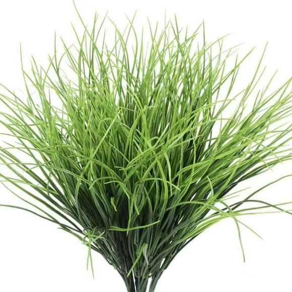 HJQEQVD Fake Flowers Decor Flowers with 7 Heads of Small Spring Green Seedlings Plastic Water Potted Partition Decoration