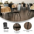 thumbnail image 4 of Flash Furniture Crown Back Stacking Banquet Chair in Black Vinyl - Black Frame, 4 of 10