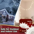 thumbnail image 4 of Beatineon 100 LED Christmas String Lights, 25ft IP68 Waterproof Outdoor LED String, Connectable for Patio, Fence & Holiday Decor, ETL Listed,White, 4 of 5