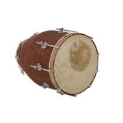 Naad Wooden Dholak Indian Folk Musical Instrument Drum Nuts N Bolt WithCover 2023 Natural