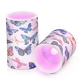 thumbnail image 2 of ALAZA Butterflies 2 PCs LED Flickering Flameless Candles with Remote Timer Battery Operated Candle, 2 of 7