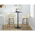 thumbnail image 3 of Toriano 30" Fixed-Height Bar Stool, Bar Chairs, Swivel Bar Stools, Bar Stools Set of 2, 3 of 6