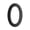 Black, variant on Architectural Mailboxes 3582B-0 Floating House Number 0, Black - 4 in.