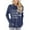 Navy Fine, variant on ONLYSHE Women's Sweatshirts Oversized Crew Neck Long Sleeve Pullover Shirts Tops With Pocket