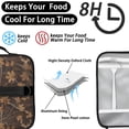 thumbnail image 4 of Camo and Deer Brown Pattern Insulated Lunch Bag with Shoulder Strap and Bottle Holder,Bento School Lunch Bag Box,11x9.5x3.5 Inches, 4 of 5