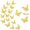 Gold, variant on 3D Butterfly Wall Decor, 72 Pcs, 3 Styles, 3 Sizes, Blue Butterflies for Party, Birthday, Cake Decorations, Removable Stickers for Wedding Room Flower Decor