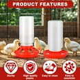 thumbnail image 3 of Chicken Brooder Box for Chicks, Brooder Box with Feeder and Waterer, Chick Starter Kit with Chick Perch for Small Poultry Ducks Quail, 3 of 9
