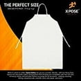 thumbnail image 4 of Heavy Duty Vinyl Waterproof Aprons - 1 Pack, White - for Home, Industrial and Commercial Use - Chemical Resistant - Neck and Waist Ties - 35" x 45", 8 Mil Thick - by Xpose Safety, 4 of 6