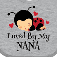thumbnail image 4 of Inktastic Loved by My Nana Grandchild Boys or Girls Baby Bib, 4 of 4