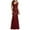 DT-Wine, variant on DailyTrove Women's Mermaid Gown-Sleeveless-Floor-Length-For Gala-Emerald & Multi-Tone