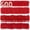 Red02-400PCS, variant on 100PCS Red Feathers, 6-8 inch Feathers Bluk for DIY Crafts Wedding Halloween Costume Party Decorations Dream Catcher Supplies