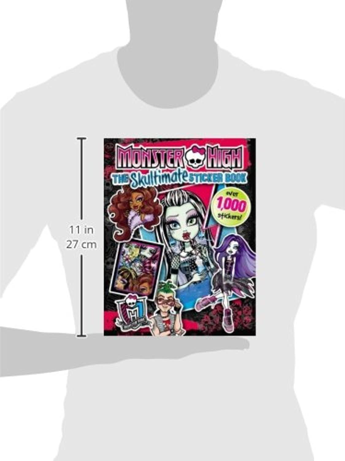 Monster High Collectible Sticker Album With 28 Stickers Featuring Characters