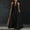 Black, variant on Women's Sleeveless Flowy A-Line Dress V-Neck Solid Color Casual Summer