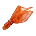 thumbnail image 3 of Fennco Styles Sorbet Collection Elegant Sheerness Organza 20 x 20 Inch Cloth Napkins, Set of 12 - Orange Diner Napkins for Wedding, Banquets, Special Events and Party Décor, 3 of 4