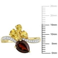 thumbnail image 2 of Everly Women's Citrine and Garnet 14k Yellow Gold Ring, 2 of 8