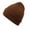 Brown, variant on Beanie for Men Women Warm Women's Fashion Solid Color Curling Fall and Winter Knitting Pile Cap Baotou Hat