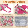 thumbnail image 4 of Pioneer Flower Floral Print Pattern Insulated Lunch Bag for Women & Adults,Large Portable Soft Cooler Lunch Bag,Thermal Food Storage Tote with Pearl Cotton,8.66L,8.75x5.75x9.5 Inch, 4 of 6