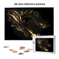 thumbnail image 6 of Naloa Black And Gold Fire Dragon Custom Puzzles Personalized Puzzle 1000 Pieces from Photo Custom Jigsaw Puzzle for Wedding, Graduation, (29.5×19.7in, Vertical), 6 of 9