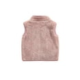 thumbnail image 4 of Aunavey Baby Girls Boys Faux Fur Sleeveless Vest Coat Lightweight V-Neck Short Gilet for Toddler, 4 of 7