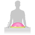thumbnail image 4 of Bosu 50cm Non-Slip Travel-Size Balance Ball Trainer for Home Gym Workout, Blue, 4 of 7