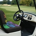 thumbnail image 4 of Psesaysky Rainbow LGBT Pride Print Golf Cart Seat Covers for Club Car Precedent Ordinary Seats, Breathable Front and Back Seat Cushion Cover for Golf Cart, Easy to Install, 4 of 8