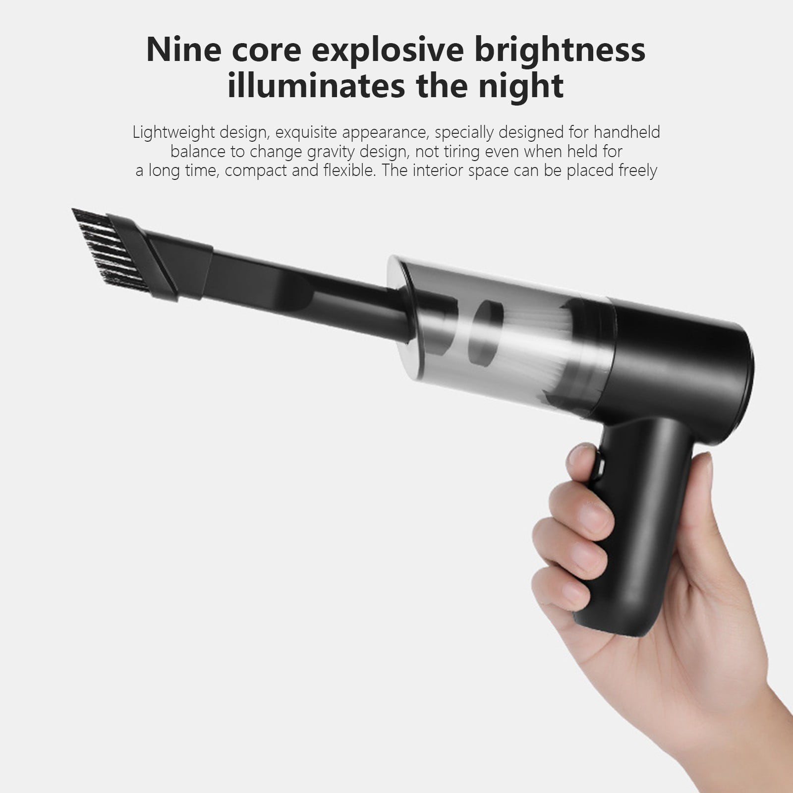 Uiz Merueh Car Vacuum High Power Hand Held Vacuum Powerful Suction Hand Vac Cleaner for Cars, Homes, Pets, and Offices