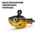 thumbnail image 3 of Dr.Fish 10pcs Swimbait Jig Heads Flat Jigs 3D Eyes High Carbon Steel Hooks Saltwater, 3 of 9