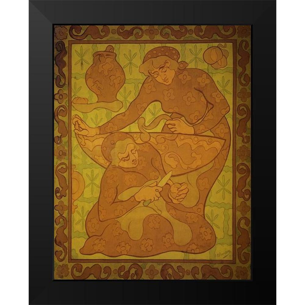 Ranson, Paul 12x14 Black Modern Framed Museum Art Print Titled - Les Servantes