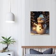 thumbnail image 3 of Nawypu Decor Wall Art - Christmas Canvas Print Snow Landscape - And Picture - for Home Bathroom Kids New Year Gift, 3 of 4