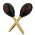 thumbnail image 1 of 1 Par de Martillo de Arena de Maracas Sonajeros Instrumento de Percusión - Negro Baoblaze Martillo de arena de madera Huevo, 1 of 8