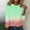 #2_Green, variant on Summer Painted Tops for Women Scooped Neck Long Sleeve Shirts Modern Fit Tunic Tops Dressy Casual Blosues Bussiness Work Office Tees