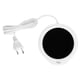 thumbnail image 1 of Calentador de tazas de café de 18W, 55 ℃, temperatura constante, ahorro de energía, calentador de tazas recargable, calentador de té para oficina, enchufe europeo, 220V, blanco, 1 of 5