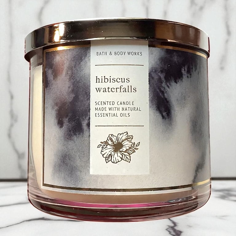 Bath and Body Works Hibiscus Waterfalls 3-Wick Scented Candle