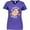 Purple, variant on Inktastic Valentines Day Pugs and Kisses with Pink Hearts Women's V-Neck T-Shirt