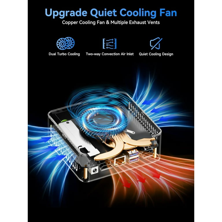 GMKtec Mini Gaming PC, Intel Core i7 12700H(up to 4.7GHz) , 16GB