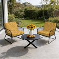 thumbnail image 6 of Outdoor Patio Cushion Covers 4 Pack Mustard Yellow Eucalyptus Leaves Patio Chair Cushion Covers Botanical Vine Branches Farm Waterproof Outdoor Seat Cushion Covers for Patio Furniture 20"x18", 6 of 9