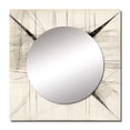 thumbnail image 2 of Designart "Minimalism in Black and White VI" Abstract Shapes Square Mirror Wall Decor Transitional - Large Black Square Bathroom Mirror - Square Printed Wall Mirror Art, 2 of 5