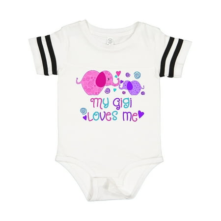 

Inktastic My Gigi Loves Me- Cute Elephants Gift Baby Boy or Baby Girl Bodysuit