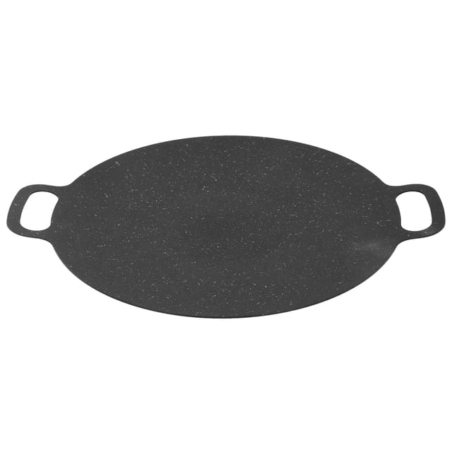 Sartén Para Parrilla Coreana, Plancha Redonda Antiadherente Para Barbacoa Con Revestimiento De Piedra Médica Para Cocinar Y Acampar Fácilmente