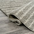 thumbnail image 5 of JONATHAN Y MOROCCAN HYPE 3 x 5 Area Rug, Petra Abstract Stripe Geometric Shag - Gray/Ivory, MOH407B-3, 5 of 9