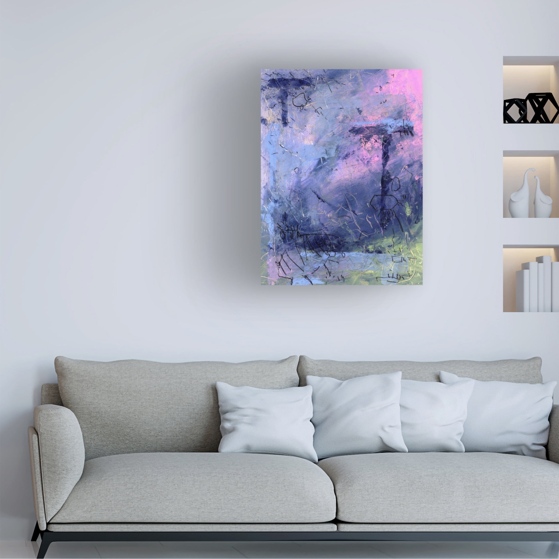 Canvas Wall Art - Randy Noble Fine Art 'Second Guide' Wall Art for Living Room, Bedroom, or Office Décor by Trademark Fine Art - 14 x 19 Inches